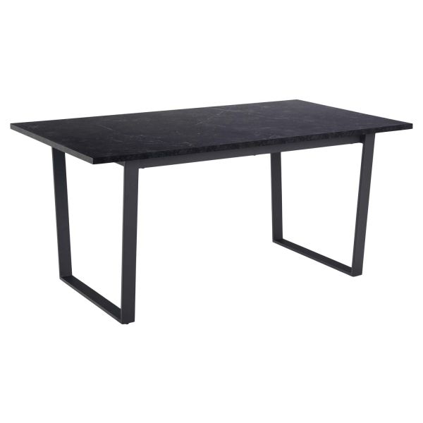 Söögilaud AMBLE 160x90xH74cm, must marmor
