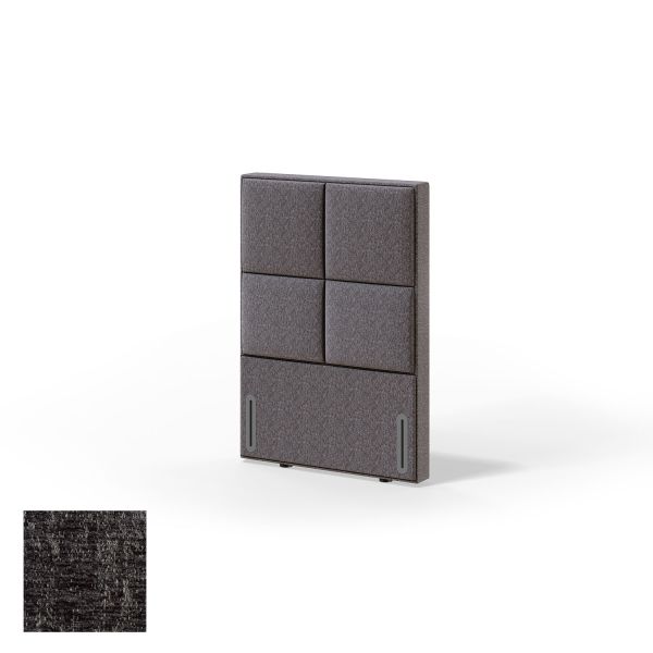 Headboard RED/BLACK KRONANG AVOLA 90cm, dark grey