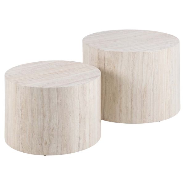 Diivanilauad 2tk DICE D58xH40cm, D50xH33cm, beež