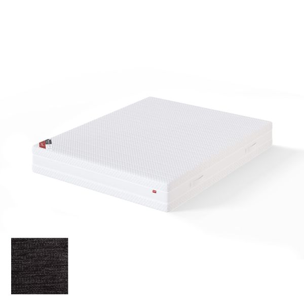 Spring mattress BLACK MULTIPOCKET VERANO 180x200cm, firm, dark grey