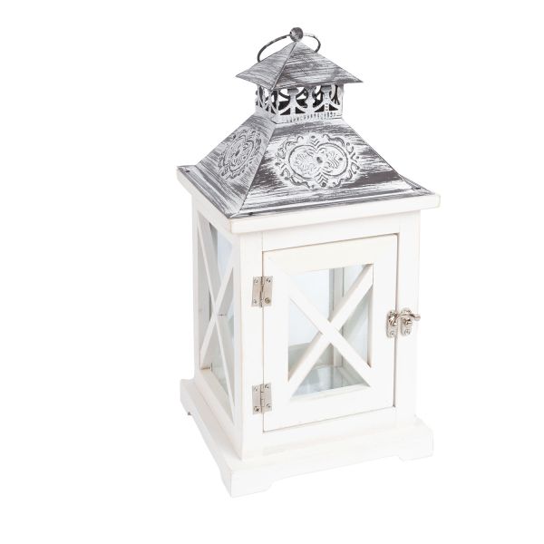 Lantern SAMARA H35cm, white