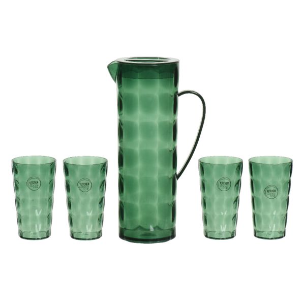 Komplekt LIMONE kann ja 4 klaasi, roheline