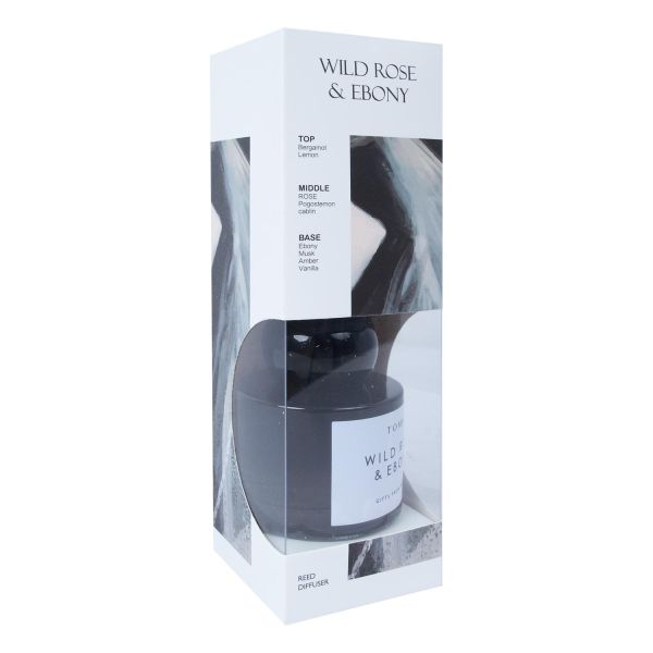 Reed diffuser TOMIU 100ml "Wild Rose and Ebony"