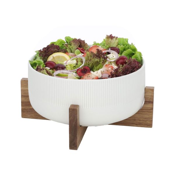 Kauss POLO D22,5xH10cm 2.7L valge, alusega