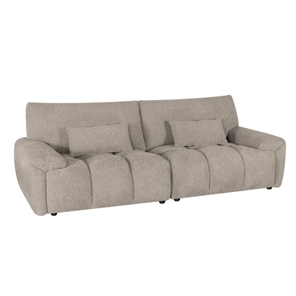 Sofa BARBARA 3-seater, light brown