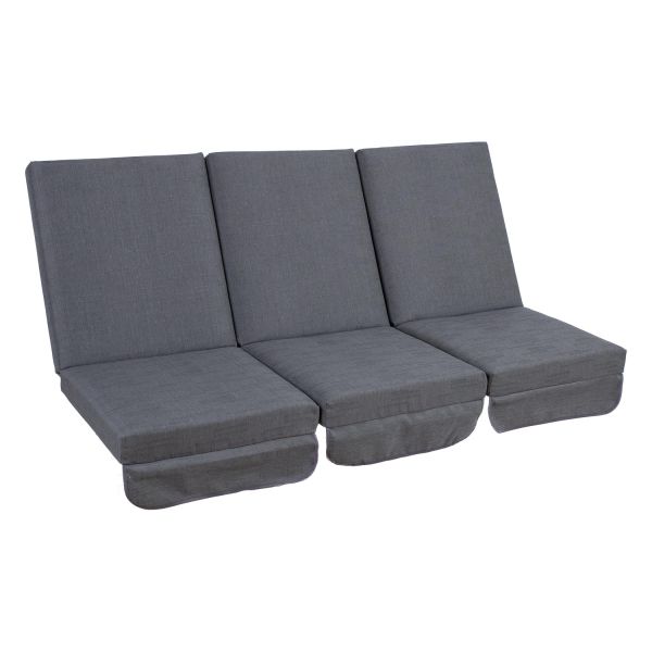 Kiigepadjad 3tk MONTREAL 114x52x9cm, tumehall