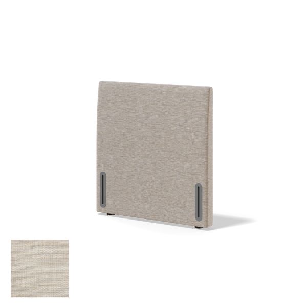 Headboard RED/BLACK DIONE MANGO 90cm, light beige