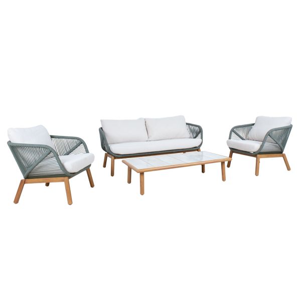 Garden furniture set TUXEDO table, sofa and 2 chairs