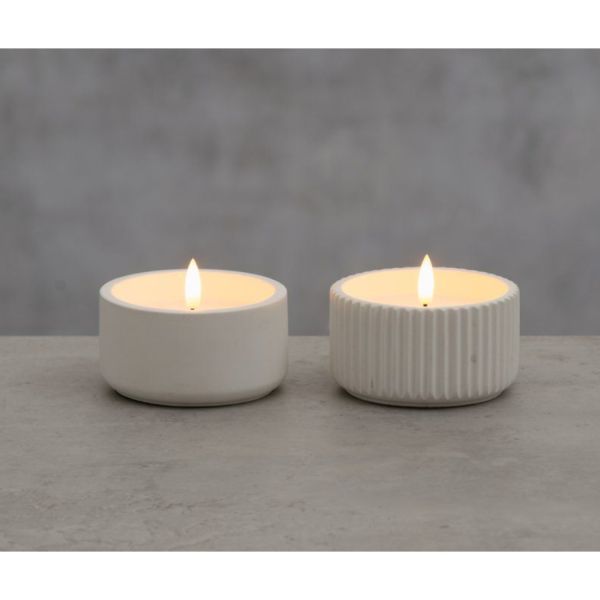 LED-candle LUMOR 3D flame D10x5,5cm, mix