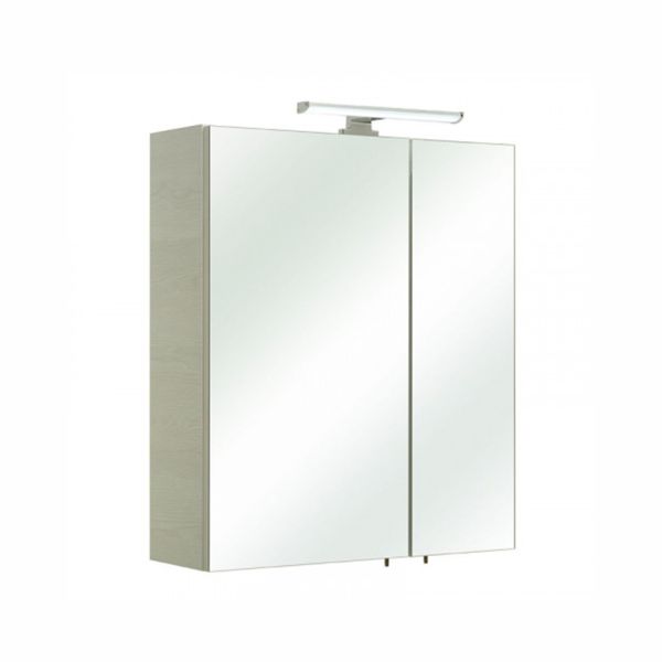 Peegelkapp LED-valgustusega 86, 60x33xH53cm, valge tamm