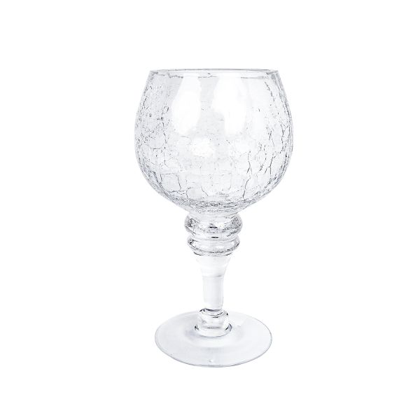 Küünlajalg KEIRA jalaga H20cm klaas