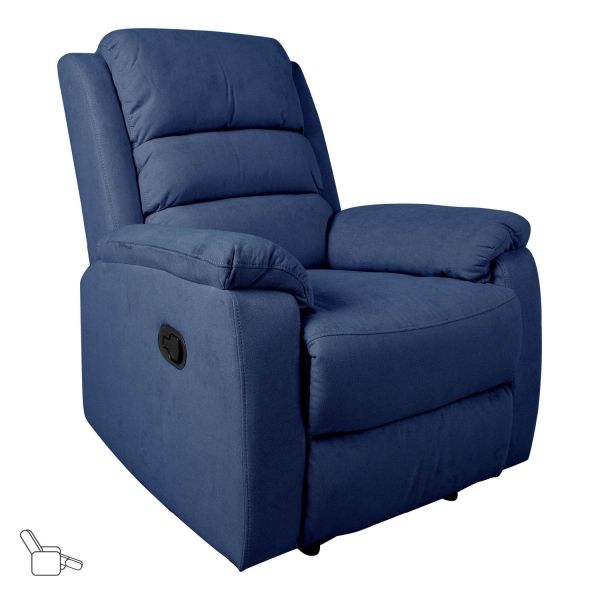 Tugitool MANUEL_manuaalne recliner, tume