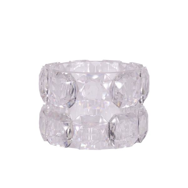 Candlestick CHANLE D7xH5.5cm, transparent