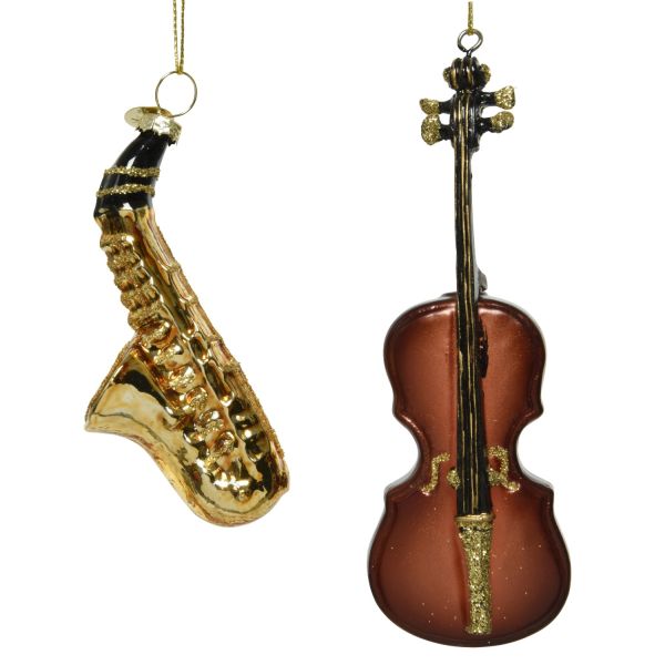 Jõuluehe WISH MUSIC 12cm klaas, mix