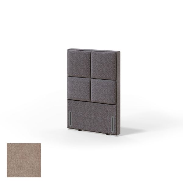 Headboard RED/BLACK KRONANG CLIFF 80cm, beige