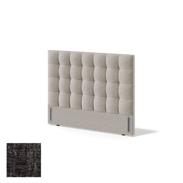 Headboard RED/BLACK BLOCKELIS AVOLA 80cm, dark grey