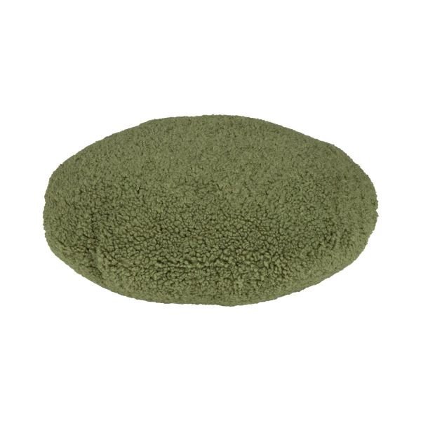 Pillow LARRY round, D40x16cm, green