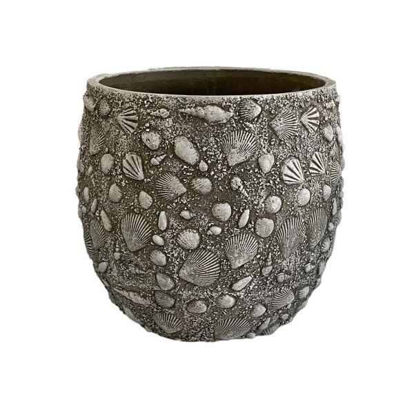 Lillepott SUNNY SHELL D35.5xH33cm, beež