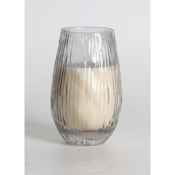 Scented candle in glass NATURE GREEN H13,5cm, Northern Forest