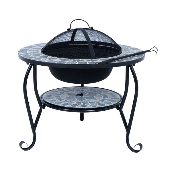 Fire pit MOSAIC 60x60xH45cm, grey