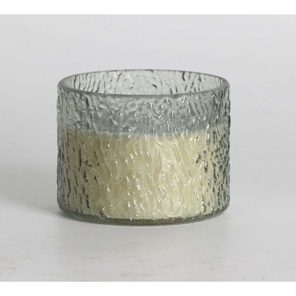 Scented candle in glass NATURE GREEN H7,5cm, Evergreen