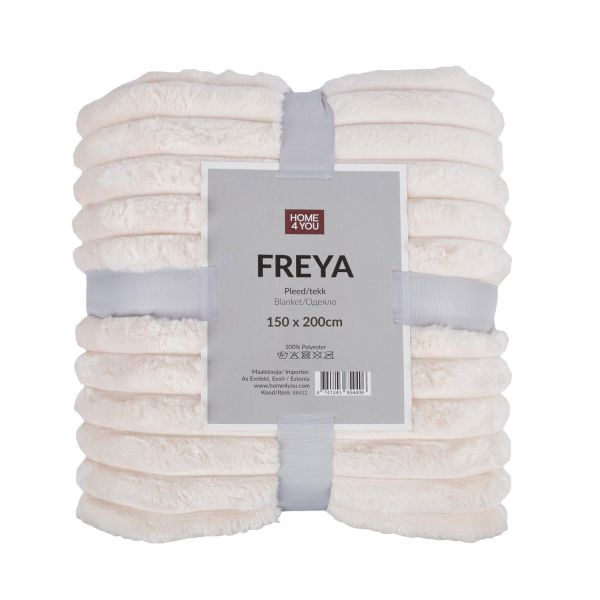 Плед FREYA M 150х200см, белый