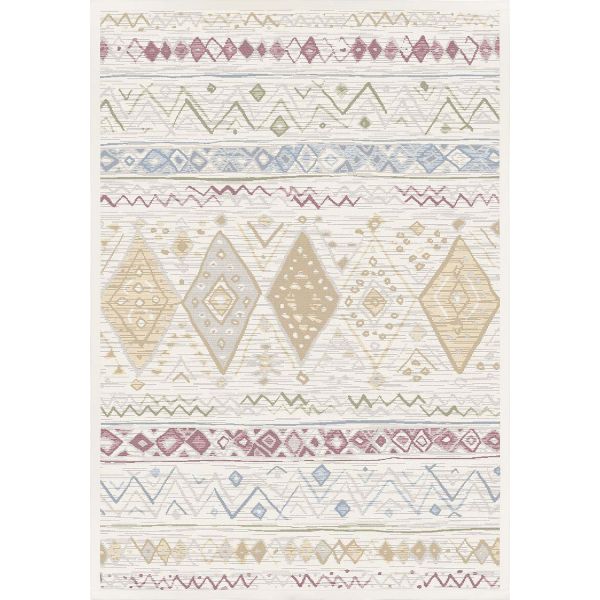 Carpet MOOSTE 200x300cm, white/multi