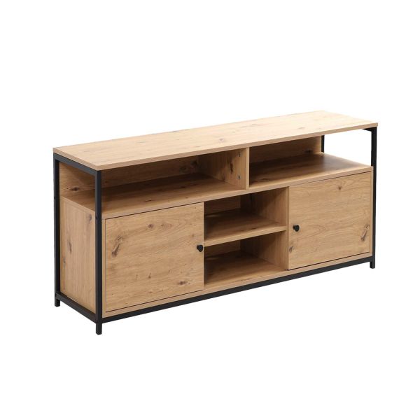 TV-laud STUDY 120x40xH54cm, tamm/must