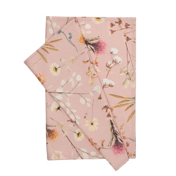 Table mat HOLLY 43x116cm, dried flowers