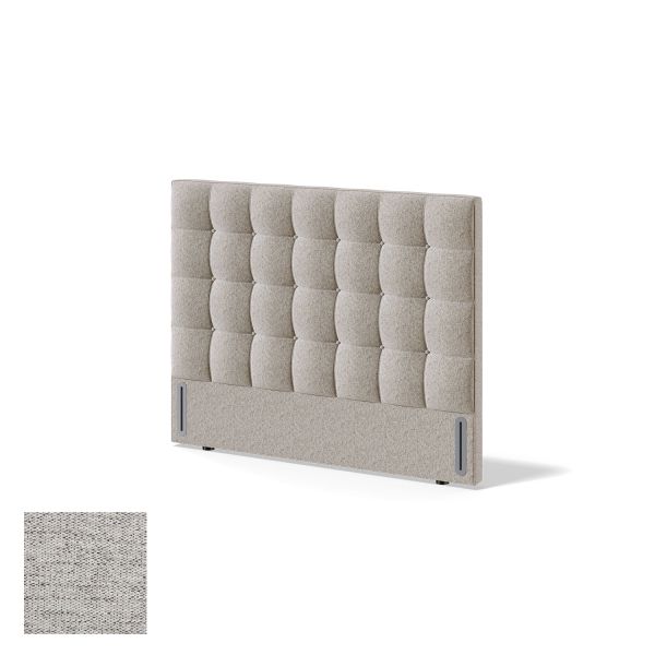 Headboard RED/BLACK BLOCKELIS VERANO 180cm, light grey