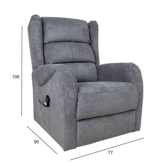 Raising recliner clearance
