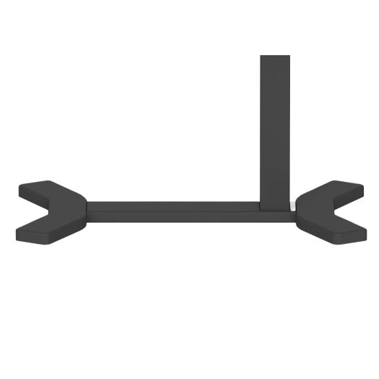 Desk ERGO with one leg manual black