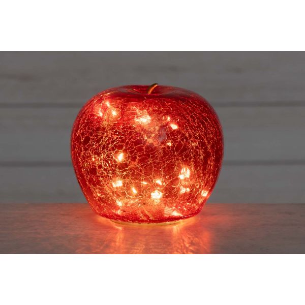 LED-valgusti APPLE H15cm punane, taimer 6h