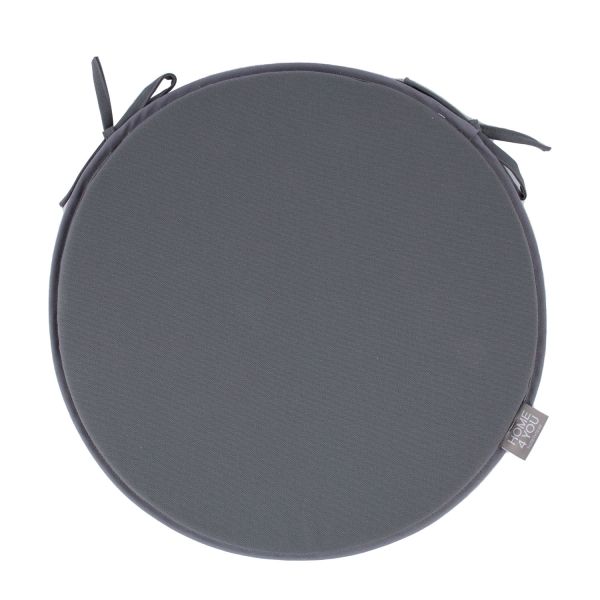 Cushion MY COTTON for chair D39cm, grey