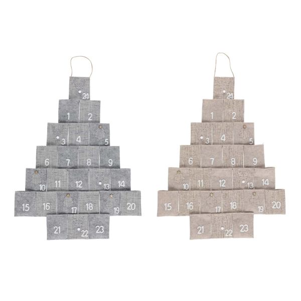 Advendikalender ADVENT H75cm taskutega, mix