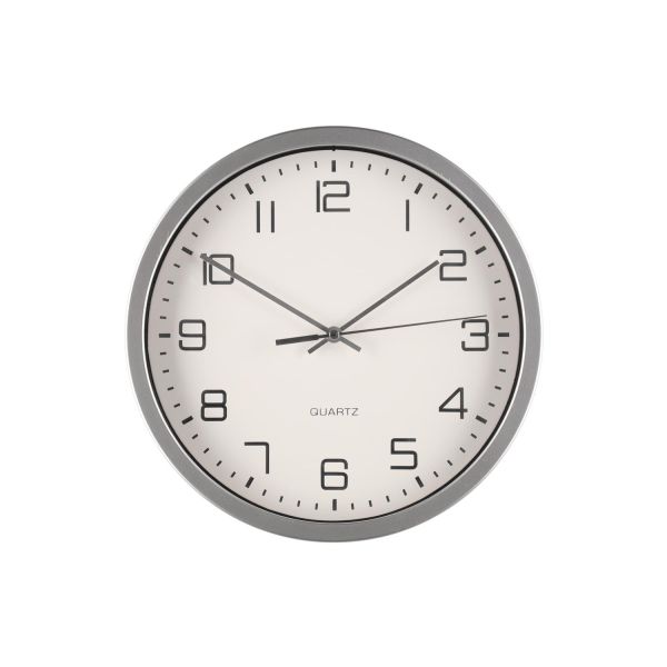4Living Wall clock Bologna silver 25 cm