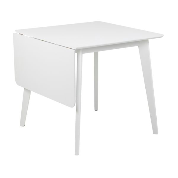 Söögilaud ROXBY 80/120x80xH76cm, valge