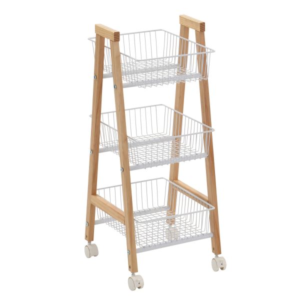 Riiul BREN 32x37xH81cm, valge