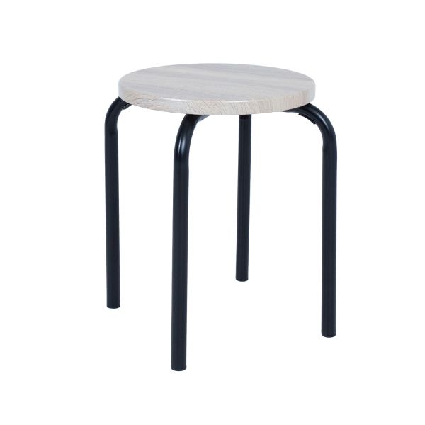 Stool FOX black  natural