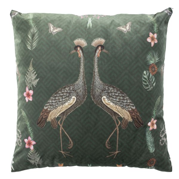 Подушка HOLLY 65x65см, тропические птицы, 100%полиэстер, 835