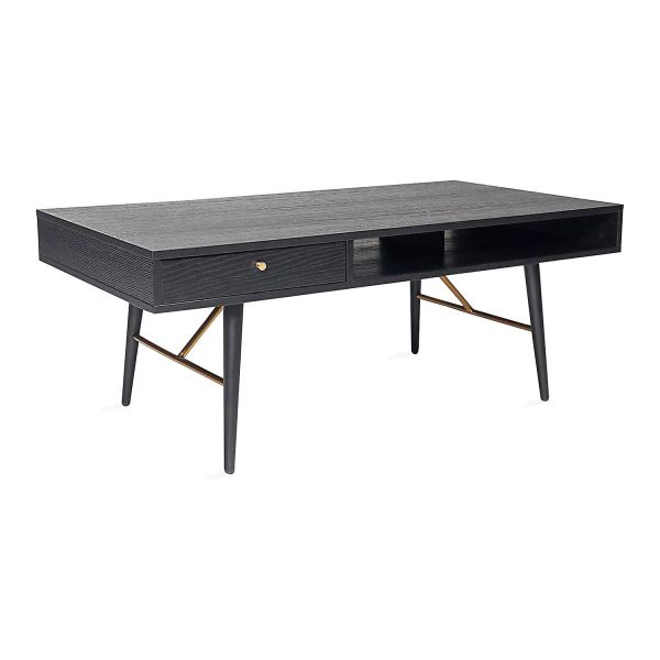 Diivanilaud LUXEMBOURG 115x60xH45cm, must