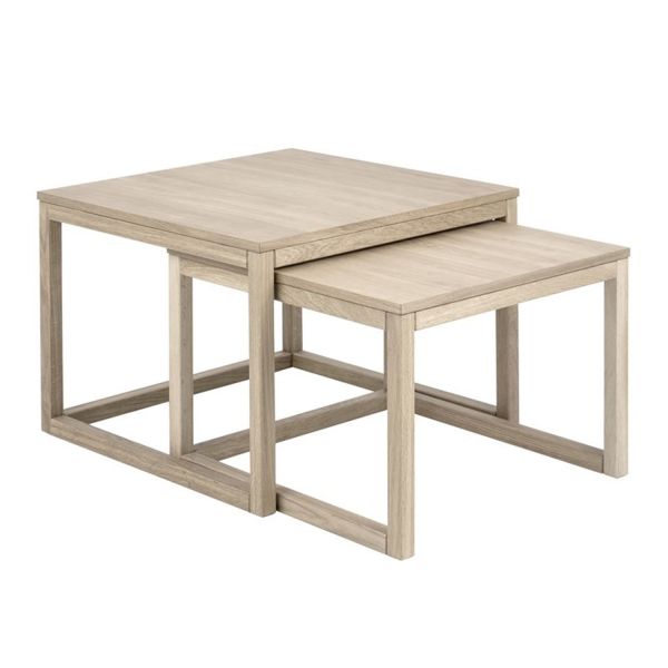 Diivanilauad 2tk CORNUS 61,5x61,5xH44cm, 70x70xH50cm, tamm