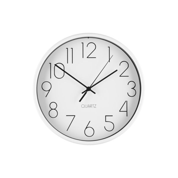 4Living Wall clock Hour white 25 cm