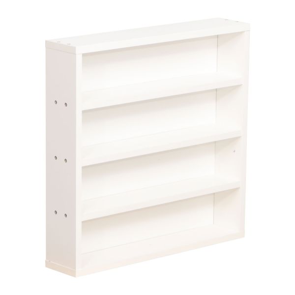 Riiul LESTER 48x10xH47,5cm, valge melamiin
