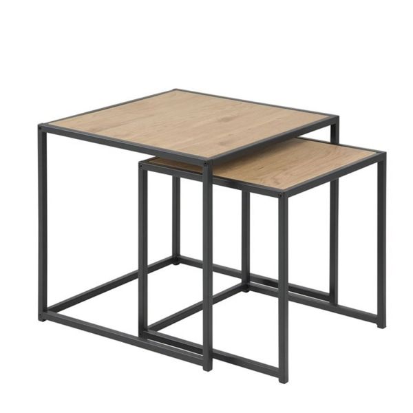 Diivanilauad 2tk SEAFORD 40x40xH40cm, 50x50xH45cm, tamm