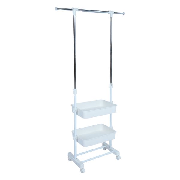 Вешалка для одежды FERGUS 47-77x29x92-165см, белая