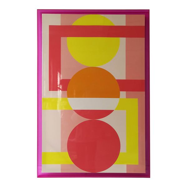 Wall art WALLY 80x120cm, abstract sunset, acrylic