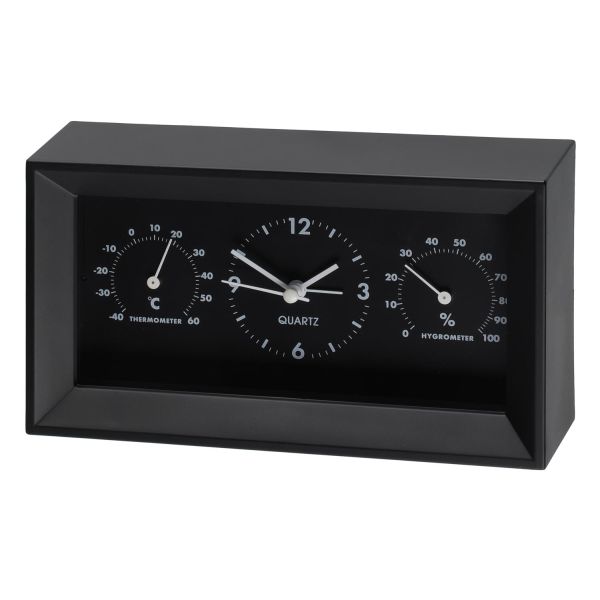 Alarm clock 4Living OLLIE 20cm, with thermometer and hygrometer