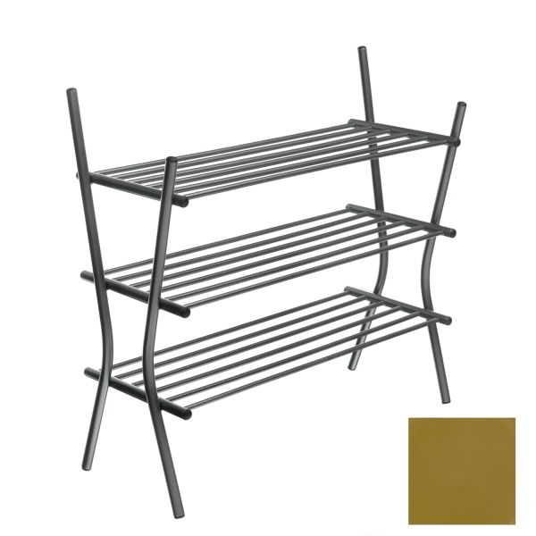 Полка для обуви ZEBRA 3, 75x69x28см, золотой