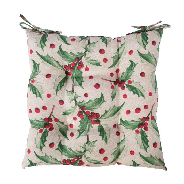 Cushion for chair, WINTER FLOWERS 40x40cm